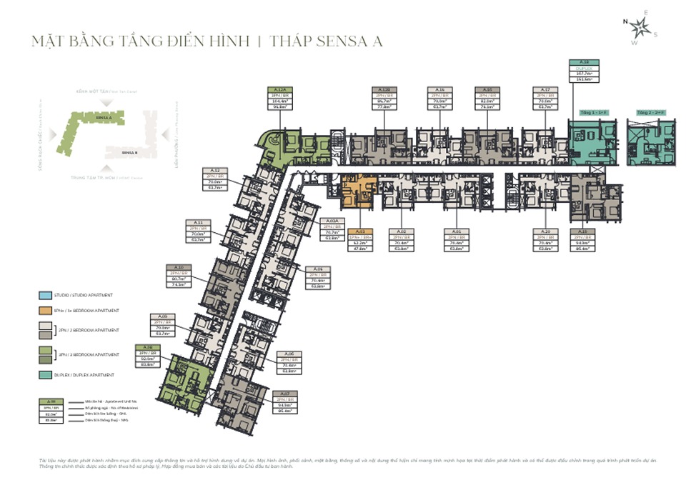 Mặt bằng căn hộ Imperia Sensa Park 1